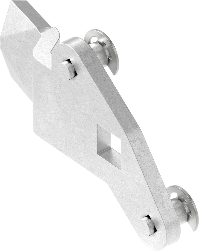 3-Point cam, right version, Steel zinc-plated