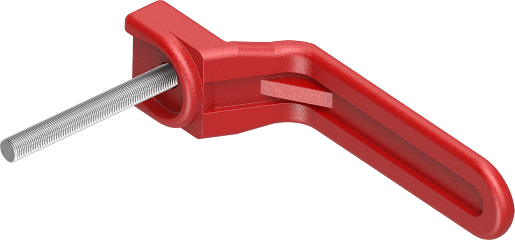 Binnengreep, polyamide rood