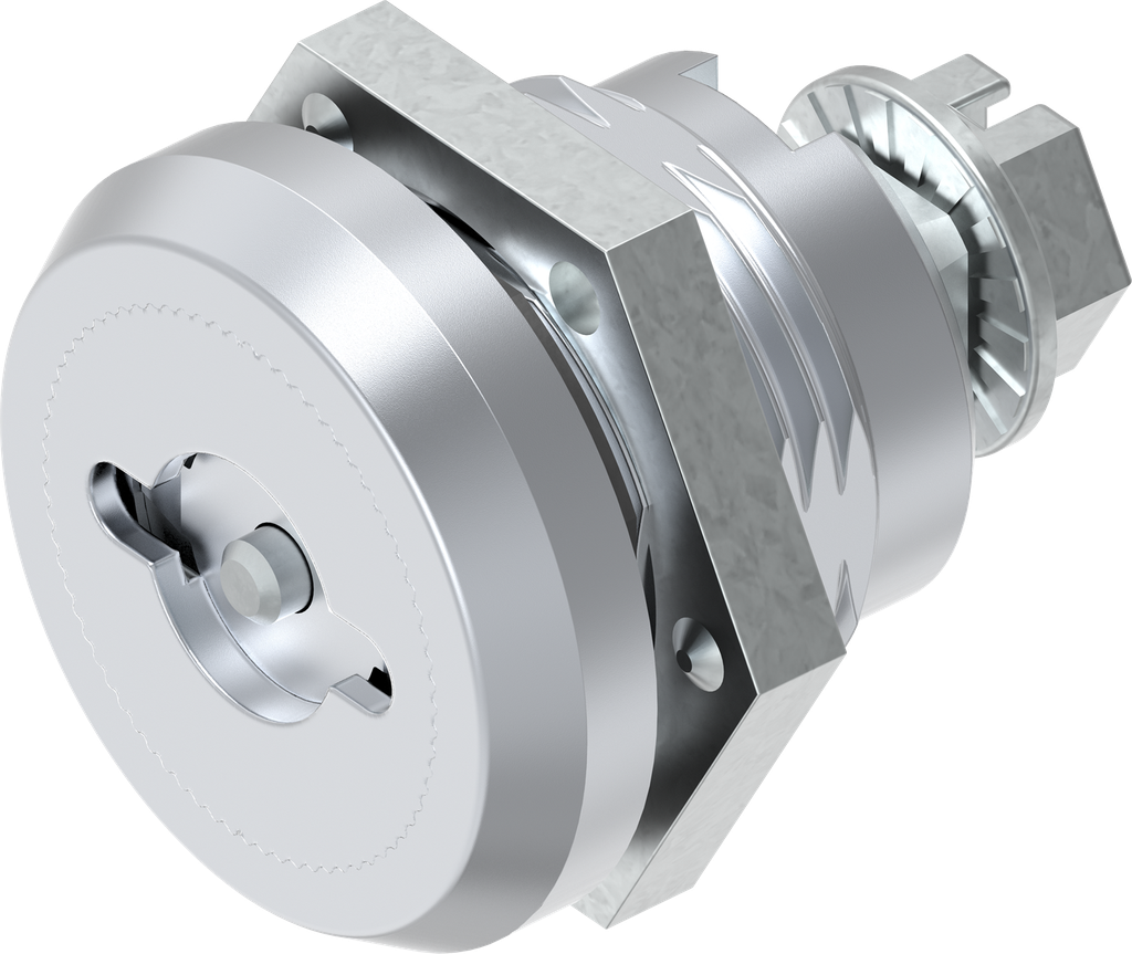 Safety quarter turn double bit 3 with dust cap, right version