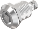Chiusura 1/4 di giro a compressione versione ferroviaria, acciaio inox AISI 316