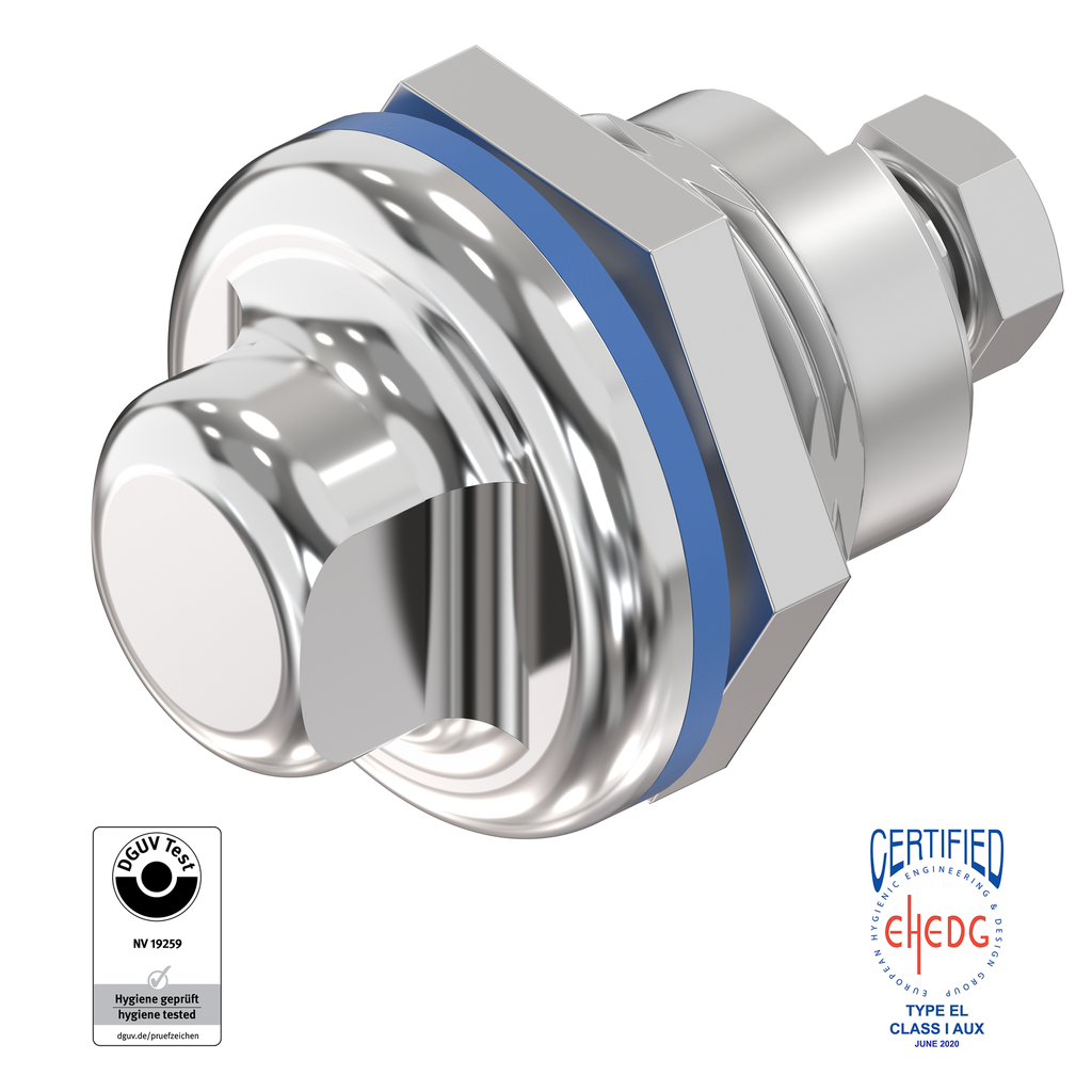 Quarter turn SW 13 for hygienic area food, Stainless steel AISI 303