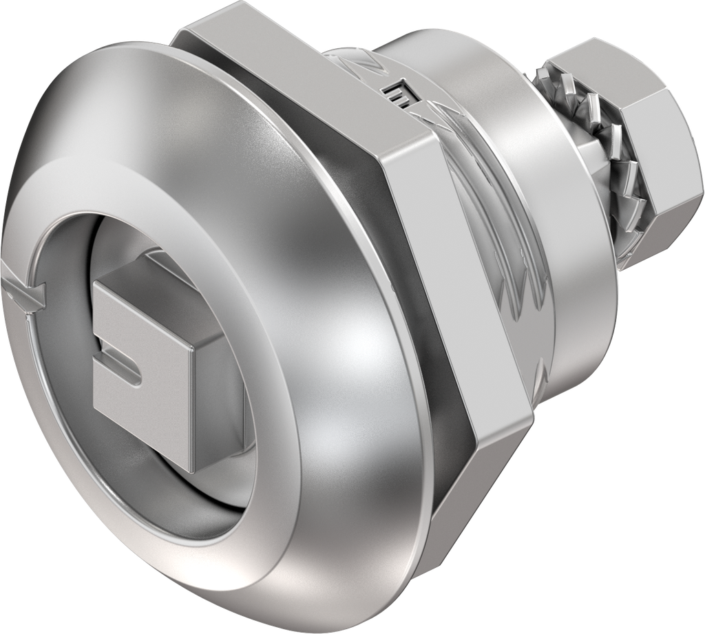 verrou à compression carré 8, inox AISI 316