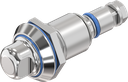 Chiusura 1/4 di giro a compressione per settore igienico/sanitario, acciaio inox AISI 316L