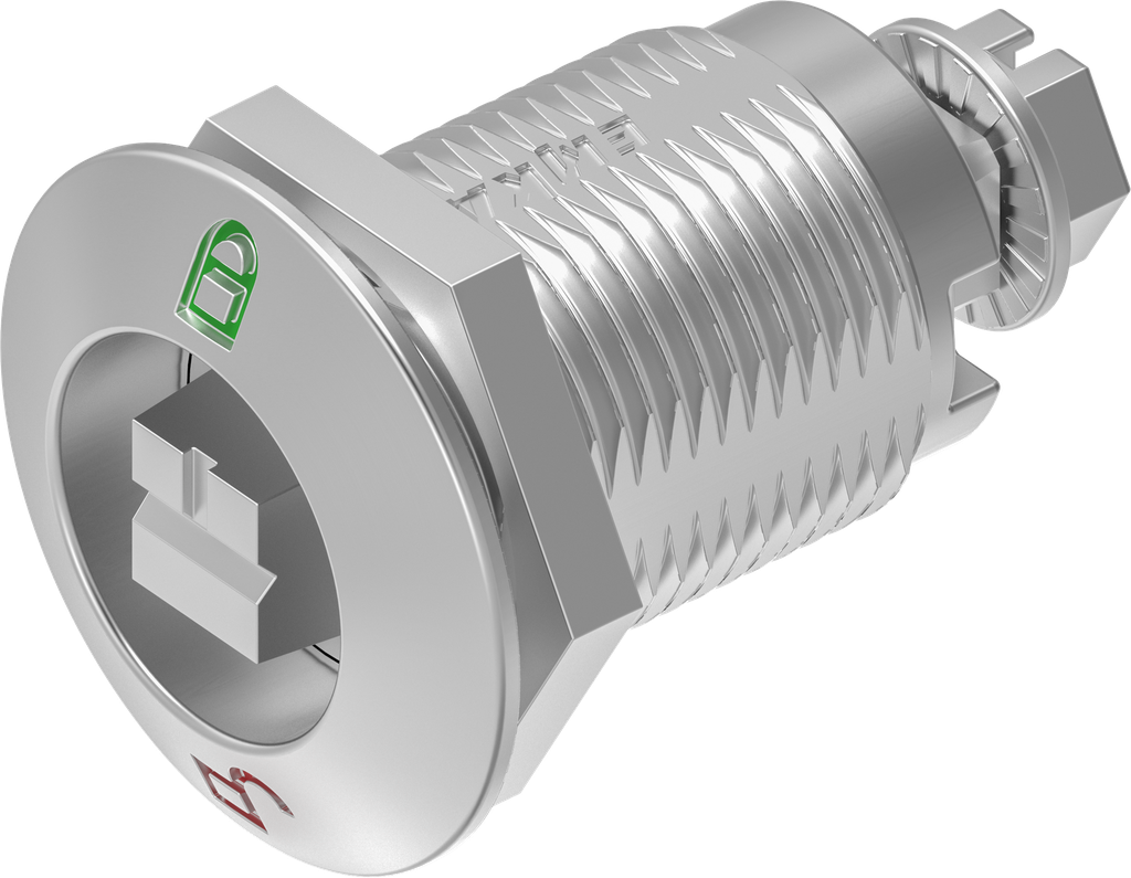 ノンビリチック Compression latch railway version with red - green marking