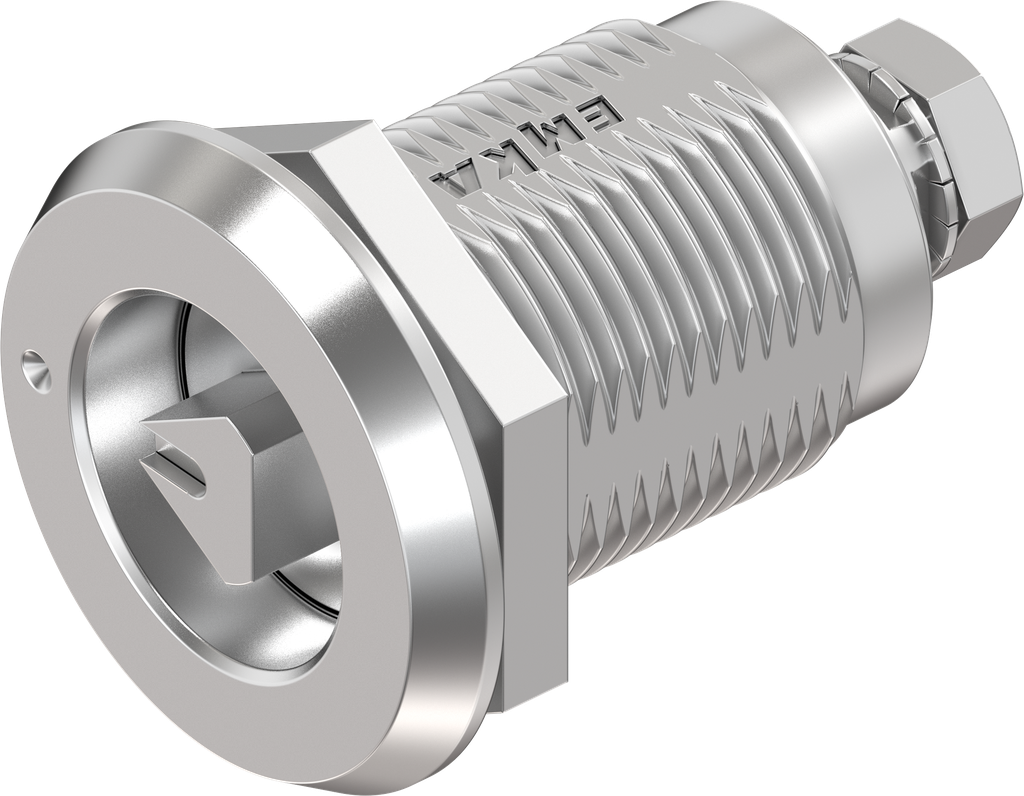 Draai-span-slot links driekant 8 met aanduiding , RVS 316
