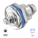 Hygiëne slot driekant 8 voor de levensmiddelen industrie, RVS 303