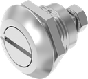 Chiusura 1/4 di giro a compressione intaglio 2x4, acciaio inox AISI 316