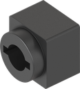 Scatola per doppia aletta, ABS nero