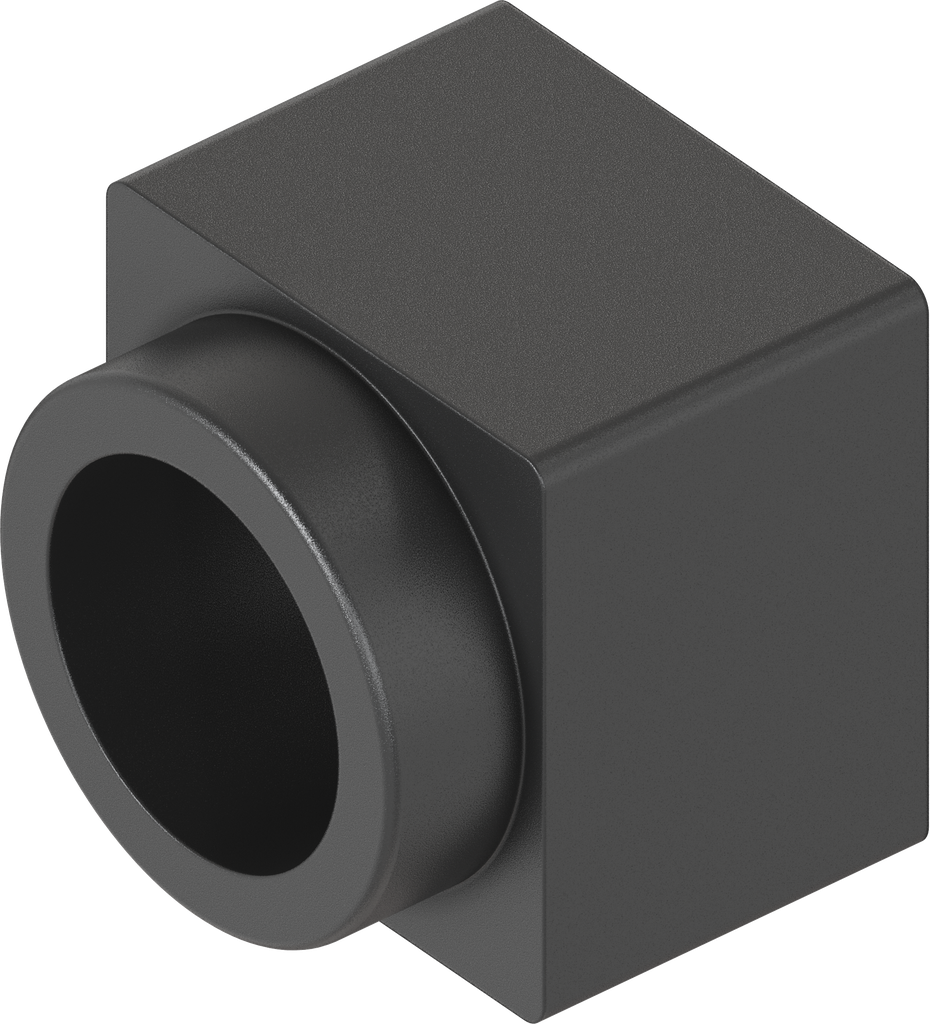 Guía de llave para cuadradillo y triángulo, ABS negro