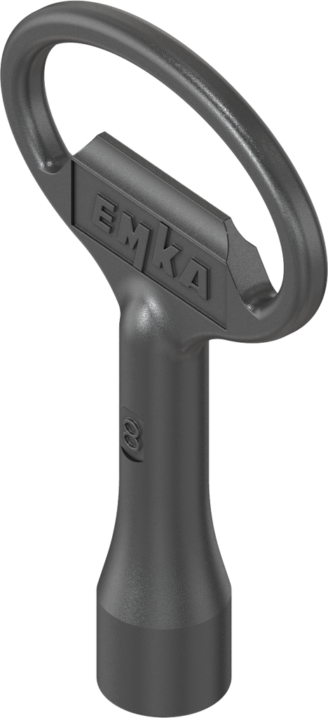 【faeky】K2 Stark Kwicker 26cm Key for insert square 8, Zinc die black powder-coated; 1004-02