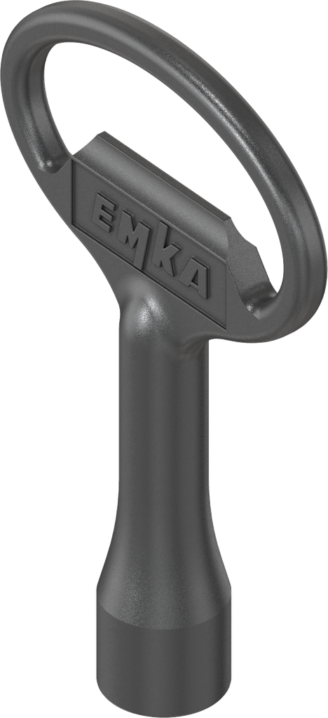 台枠鍵 Key for insert square 6, Zinc die black powder-coated; 1004-18