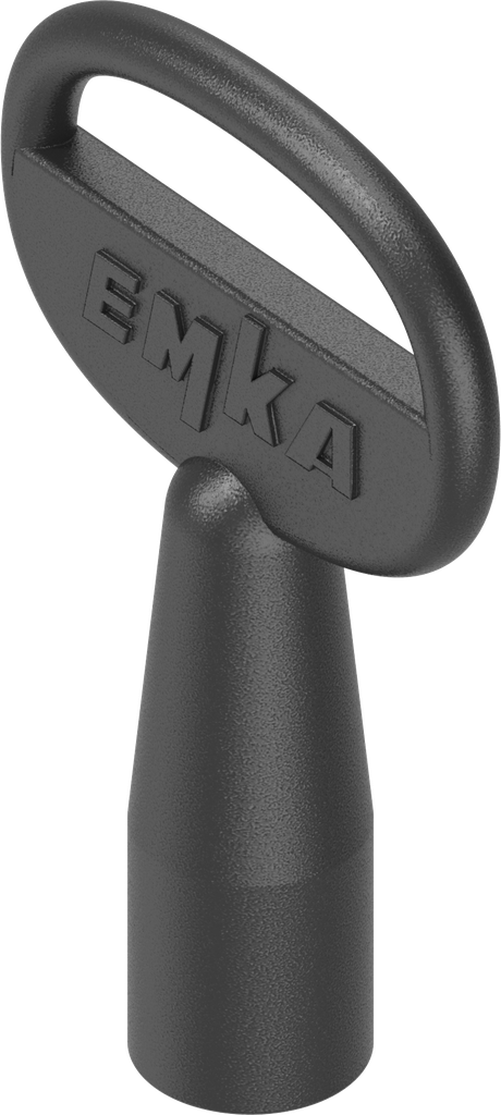 Key for insert tube, Zinc die black powder-coated; 1004-51