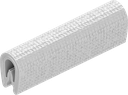 Kantenschutz selbstklemmend, PVC 70 ± 5 Shore A weißgrau