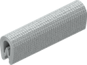 Kantenschutz selbstklemmend, PVC 70 ± 5 Shore A silber