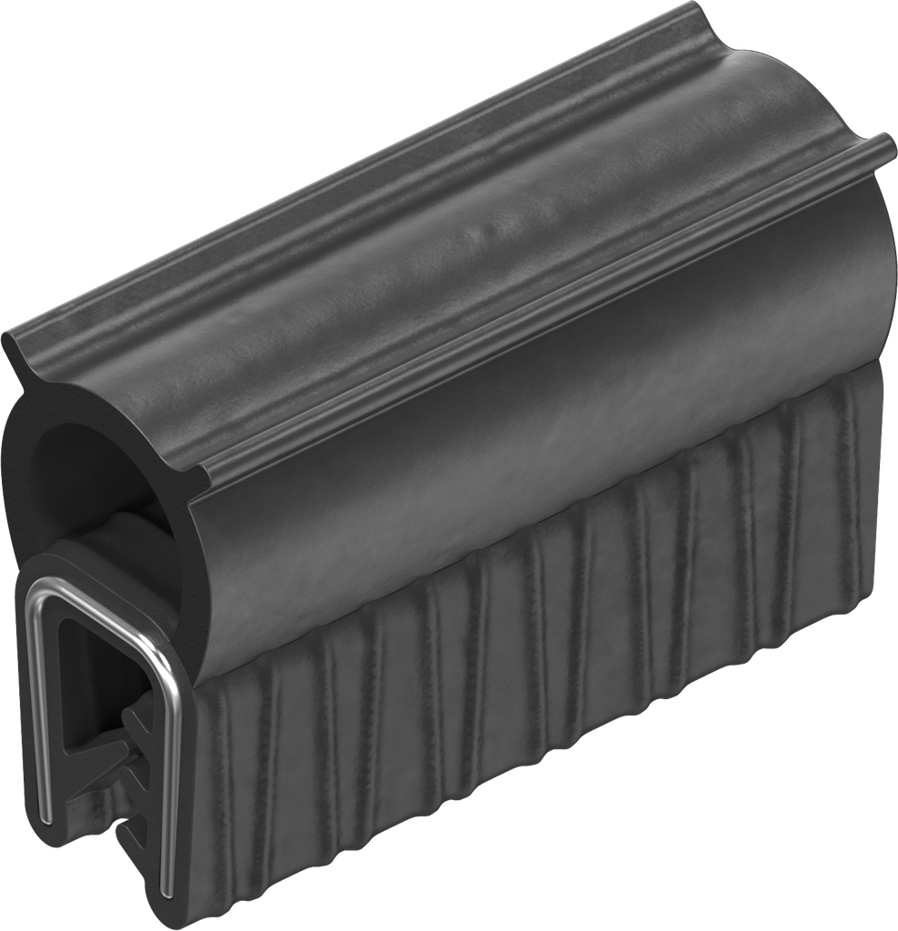 Dichtprofil selbstklemmend, Moosgummi EPDM; Klemmprofil EPDM 65 ± 5 Shore A schwarz