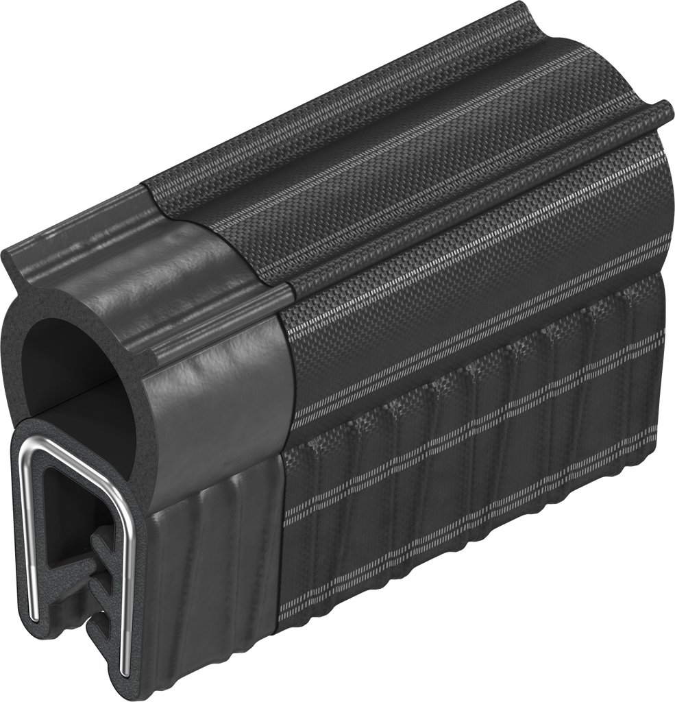 Guarnizione CEM autobloccante, gomma spugnosa morbida EPDM con rivestimento rotondo conduttore