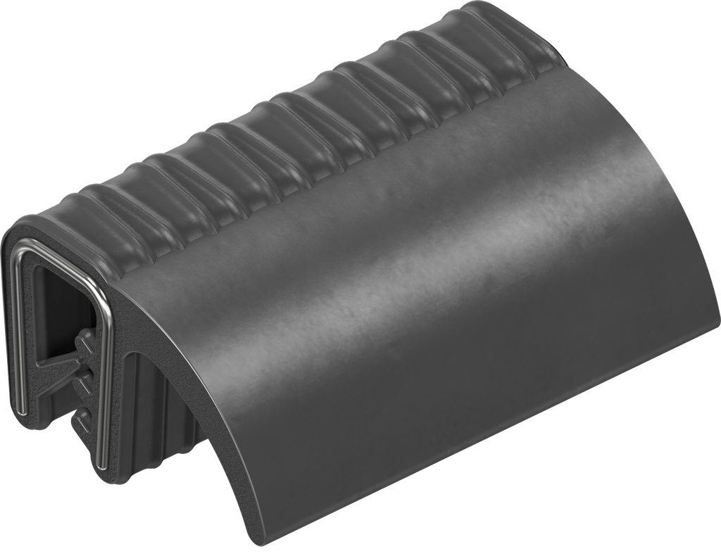 Dichtprofil selbstklemmend, Moosgummi EPDM; Klemmprofil EPDM 65 ± 5 Shore A schwarz