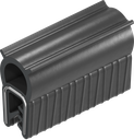 Dichtprofil selbstklemmend, Moosgummi NBR; Klemmprofil NBR 60 ± 5 Shore A schwarz