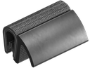 joint d'étanchéité à clipser, caoutchouc mousse EPDM; joint pare brise PVC 70 ± 5 Shore A noir