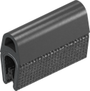 Afdichtprofiel zelfklemmend, Sponsrubber EPDM; klemprofiel PVC 70 ± 5 Shore A zwart