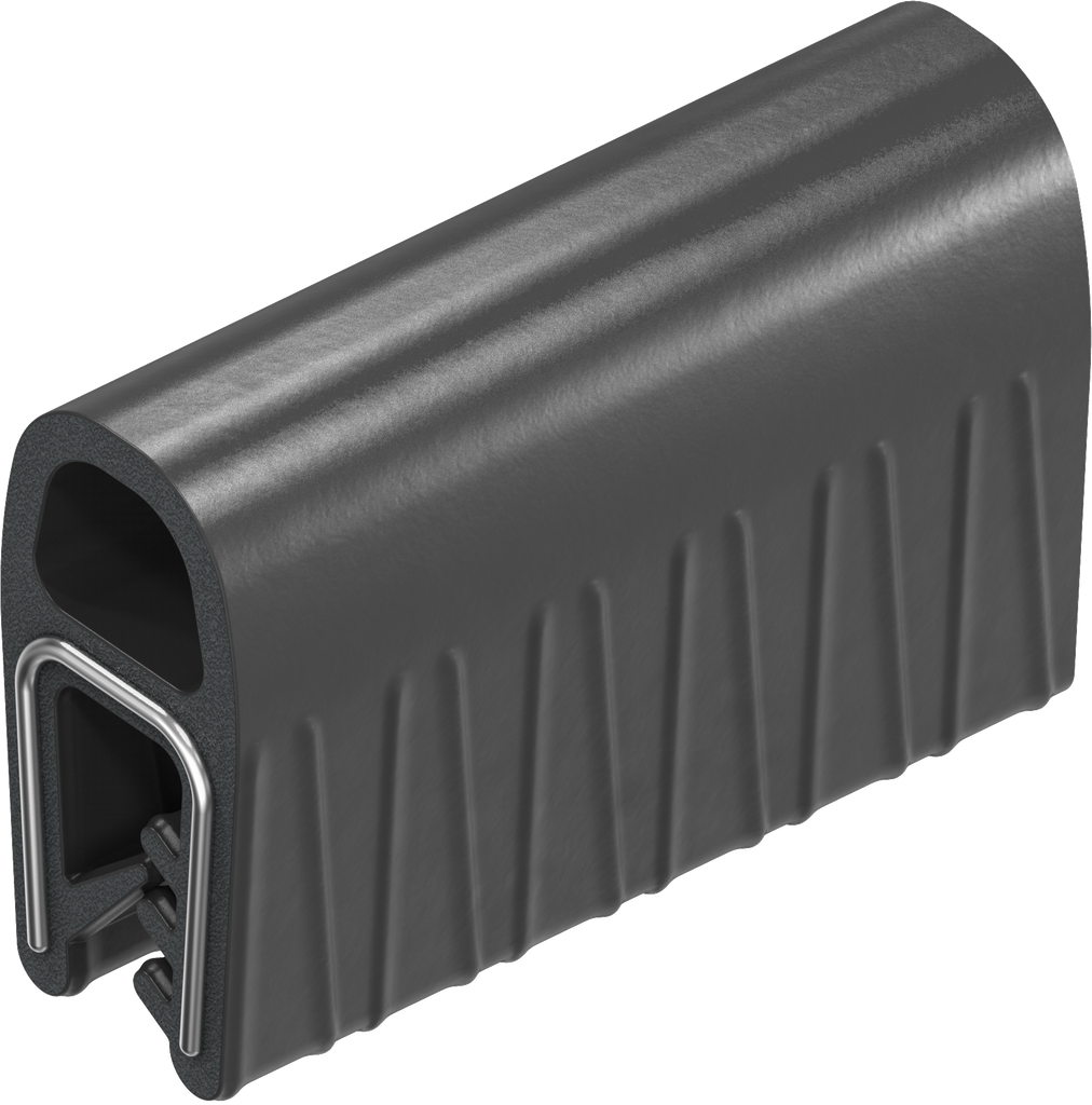 Dichtprofil selbstklemmend, Moosgummi EPDM; Klemmprofil EPDM 65 ± 5 Shore A schwarz