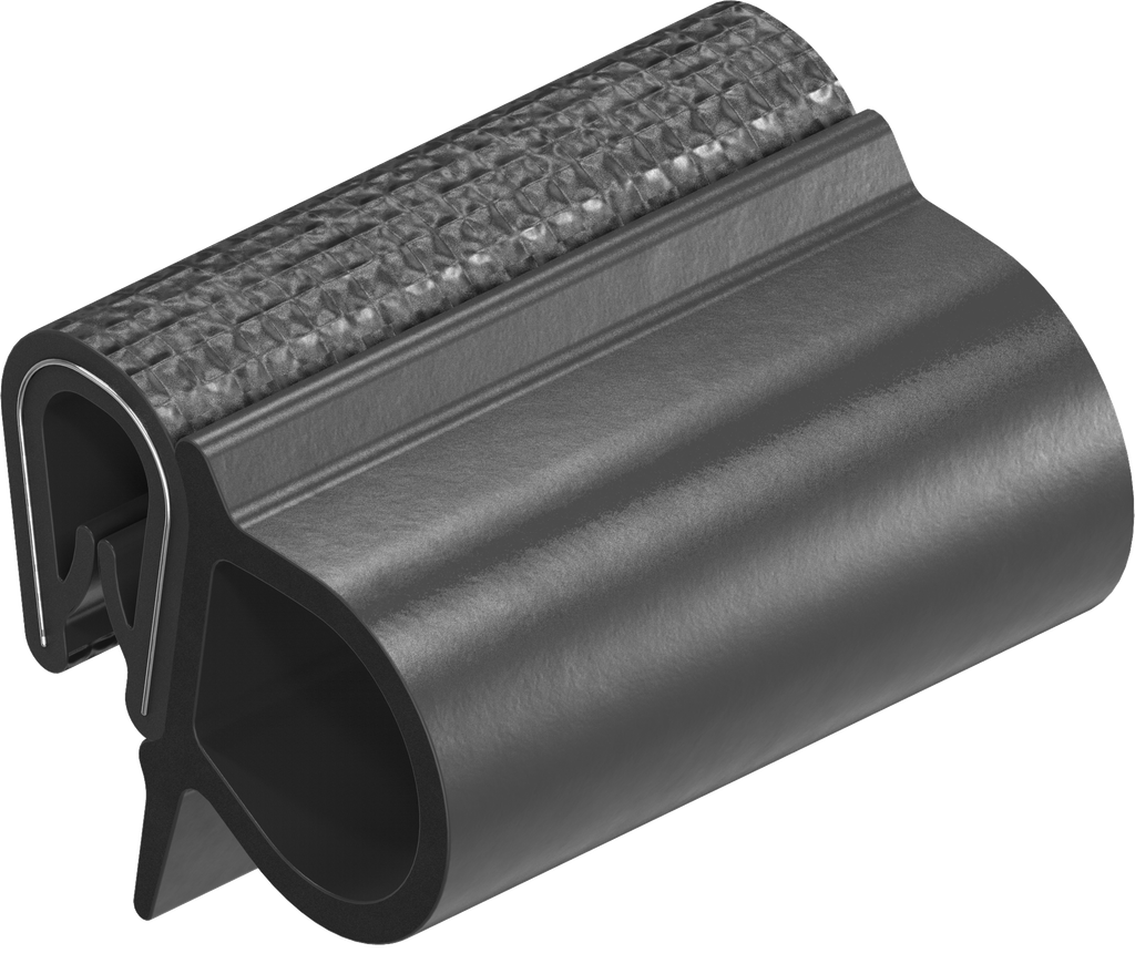 Guarnizione autobloccante, gomma spugnosa EPDM; profilo autobloccante PVC 70 ± 5 Shore A nero