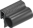 Dichtprofil selbstklemmend, Moosgummi EPDM; Klemmprofil EPDM 65 ± 5 Shore A schwarz