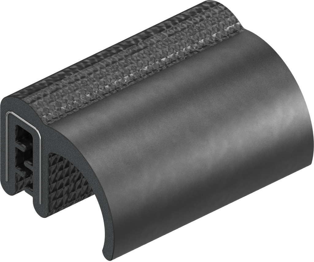 joint d'étanchéité à clipser, caoutchouc mousse EPDM; joint pare brise EPDM 60  ± 5 Shore A noir