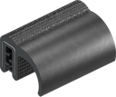 Dichtprofil selbstklemmend, Moosgummi EPDM; Klemmprofil EPDM 60 ± 5 Shore A schwarz