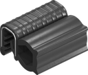 Dichtprofil selbstklemmend aus Brandschutzmaterial, Moosgummi EPDM; Klemmprofil EPDM 60 ± 5 Shore A schwarz