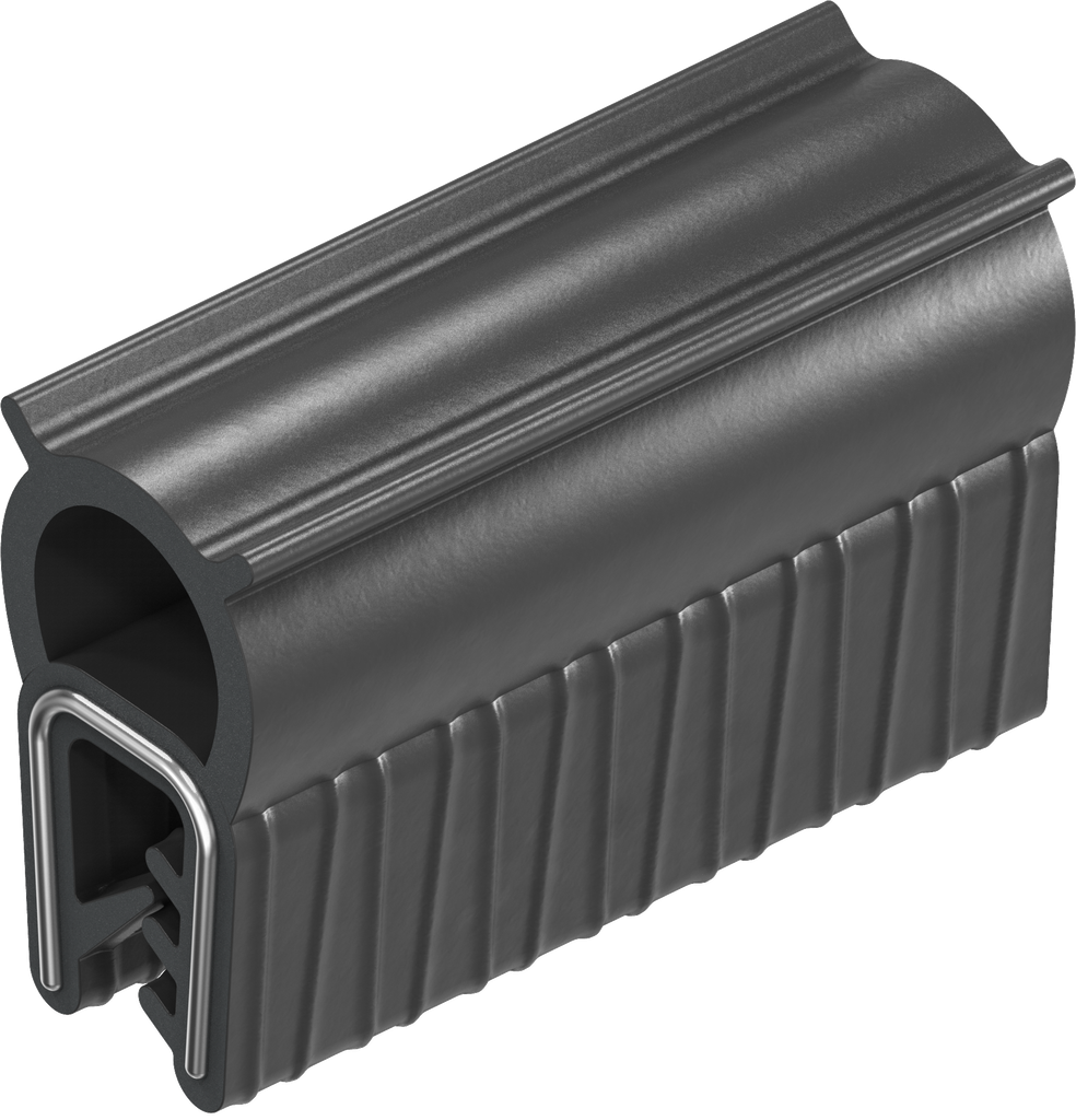 Guarnizione autobloccante, gomma spugnosa EPDM; profilo autobloccante EPDM 65 ± 5 Shore A nero