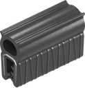 Sealing profile made of fire protection material, self-clamping, Foam rubber EPDM; clamping profile foam rubber EPDM black