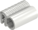 Dichtprofil selbstklemmend aus Brandschutzmaterial, Siliconvollmaterial 75 ± 5 Shore A reinweiß