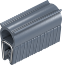 Dichtprofil selbstklemmend aus Brandschutzmaterial, Siliconvollmaterial 70 ± 5 Shore A blauschwarz