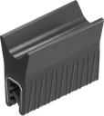 Guarnizione autobloccante in materiale ignifugo, gomma spugnosa EPDM; profilo autobloccante EPDM 60 ± 5 Shore A nero