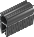 Guarnizione autobloccante in materiale ignifugo, gomma spugnosa EPDM; profilo autobloccante EPDM 60 ± 5 Shore A nero