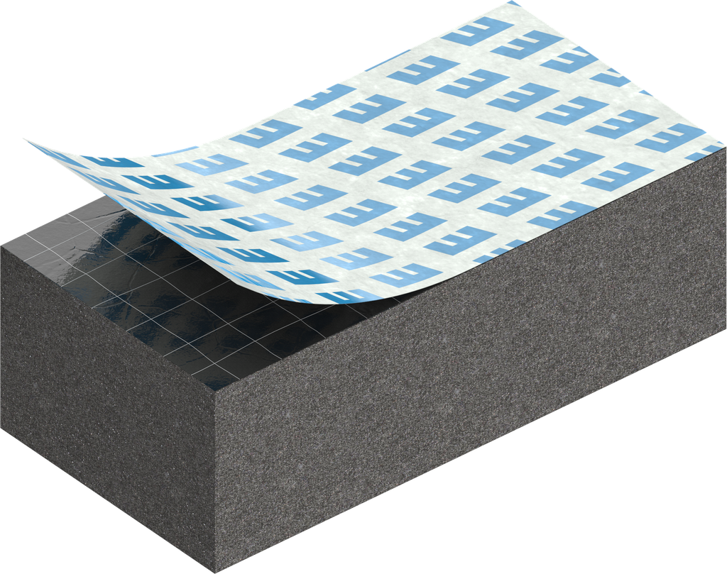 Zellgummi 10 x 15 mm, EPDM schwarz dehnungsfrei und selbstklebende Montagehilfe