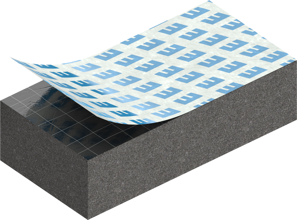 Zellgummi 8 x 15 mm, CR schwarz dehnungsfrei und selbstklebende Montagehilfe