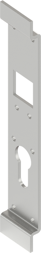 support de crémone, acier brut