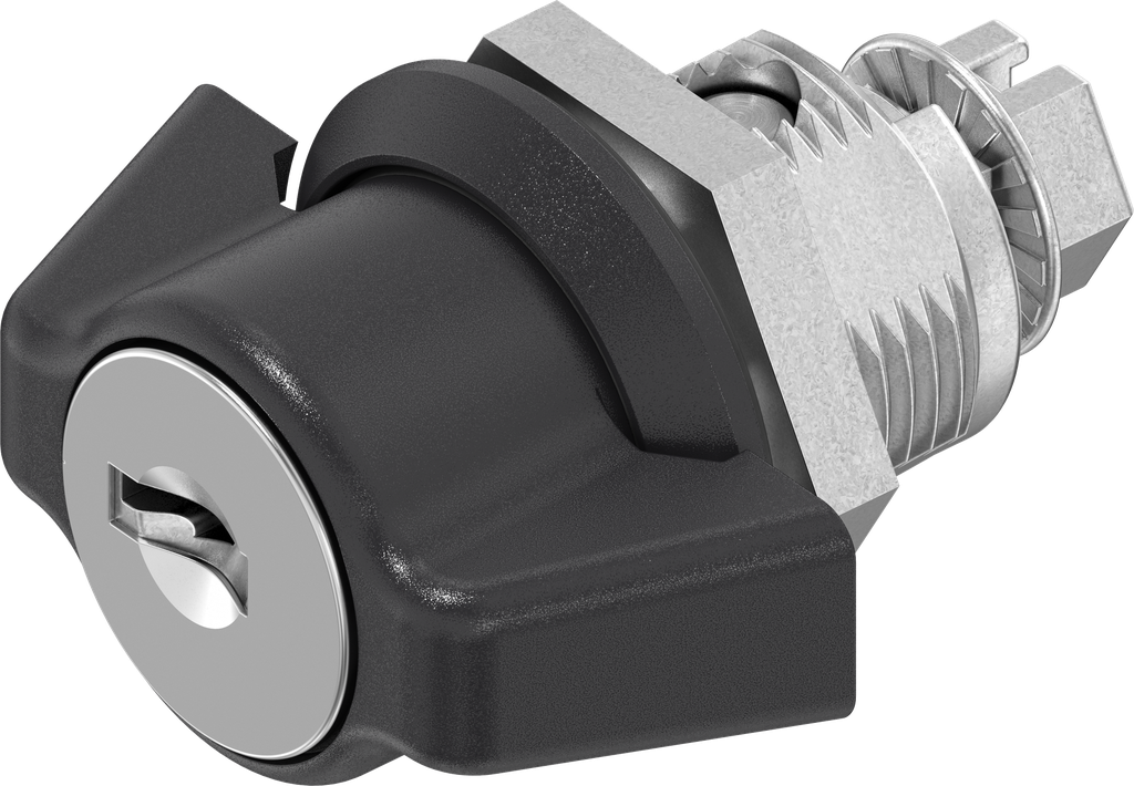 Knevelslot sleutelnummer 2233X, Zamak zwart gepoedercoat