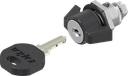 Knevelslot sleutelnummer 2233X, Zamak zwart gepoedercoat
