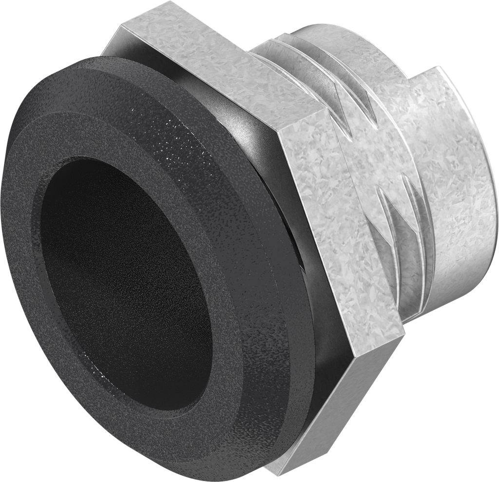 Housing, Zinc die black powder-coated