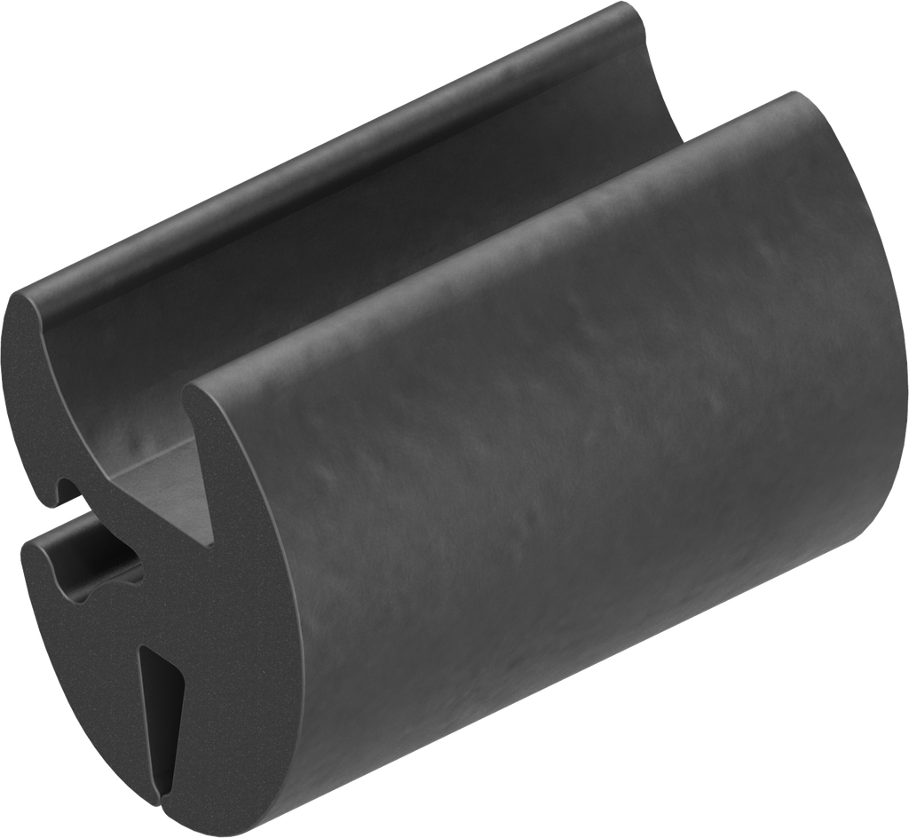 Clamping profile, EPDM 75 ± 5 Shore A black