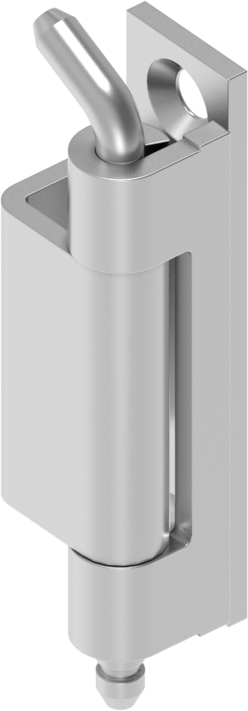 Bisagra 120°, acero inoxidable AISI 304