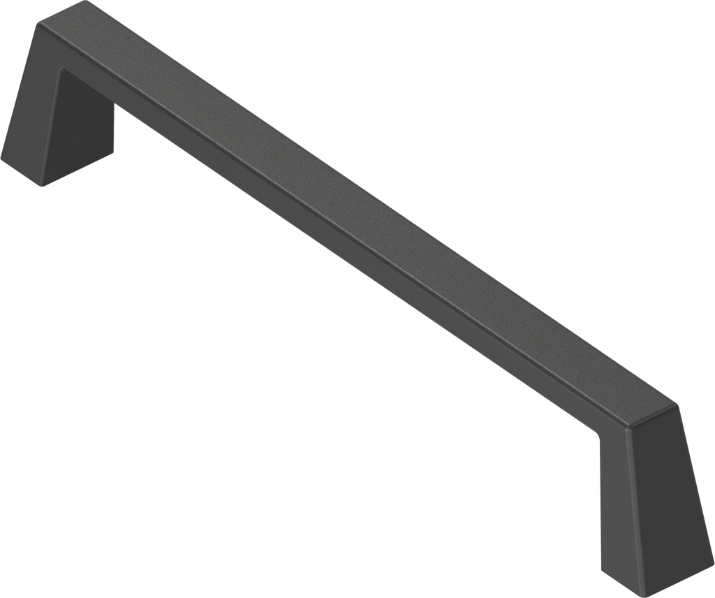 Bow-type handle, Zinc die black powder-coated