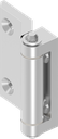 Bisagra 180°, acero inoxidable AISI 316
