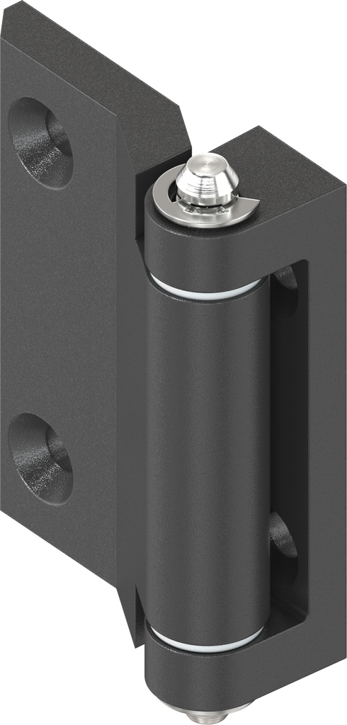180° Scharnier, Zamak zwart gepoedercoat