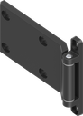 Cerniera 2D 180°, zama nero verniciato a polvere