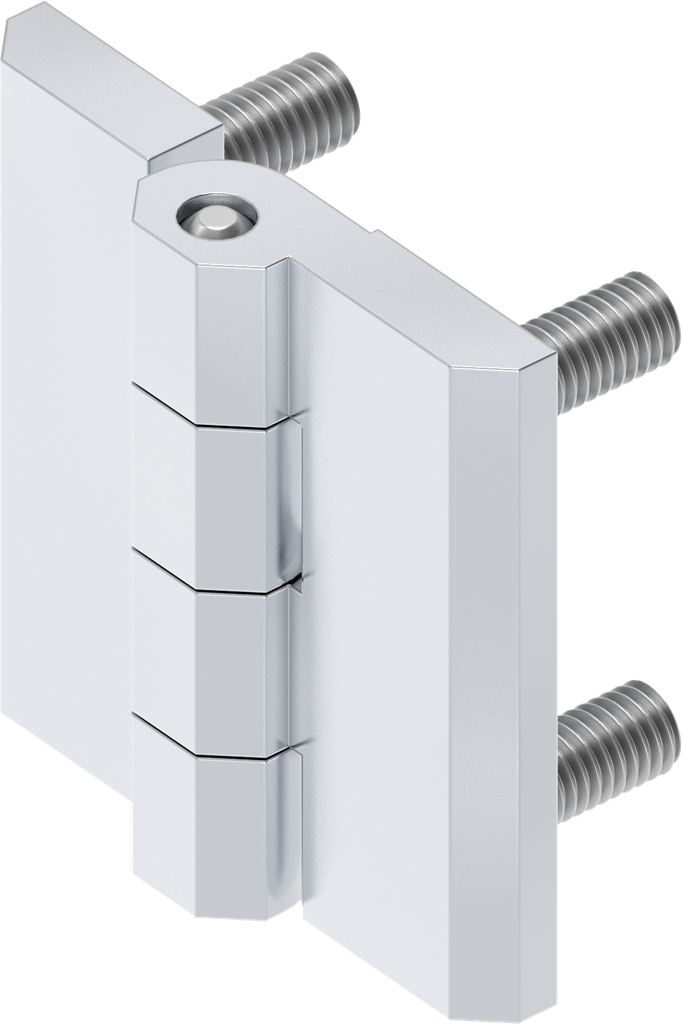 180° Hinge, Zinc die chrome-plated; 1056-U3 Dimension 40 x 40 mm