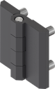 180° Scharnier, Zamak zwart gepoedercoat